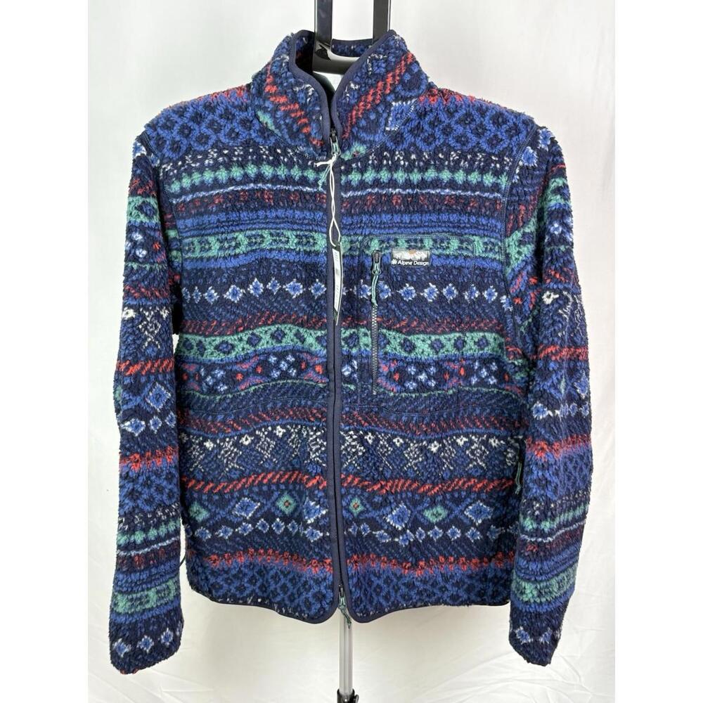 Alpine Design Mens Sherpa Full Zip Fleece Size M Free Shipping New  (Item 154)